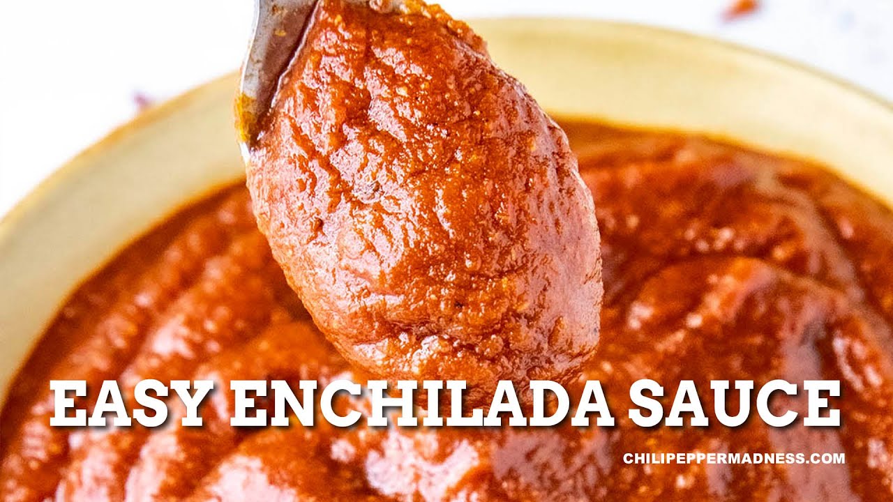 Quick And Easy Enchilada Sauce Recipe Chili Pepper Madness Chili Chili