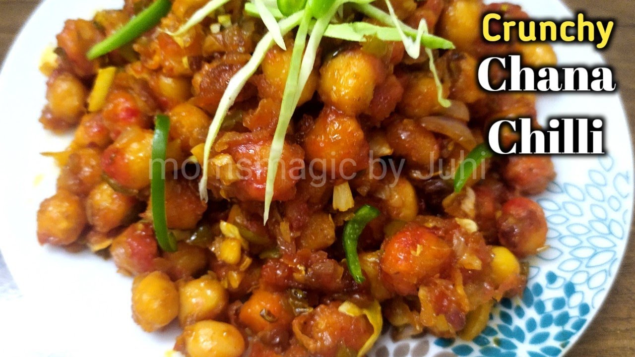 Chana Chilli Recipe l Chole Chilli l Crunchy Chana Chilli l Restaurant ...