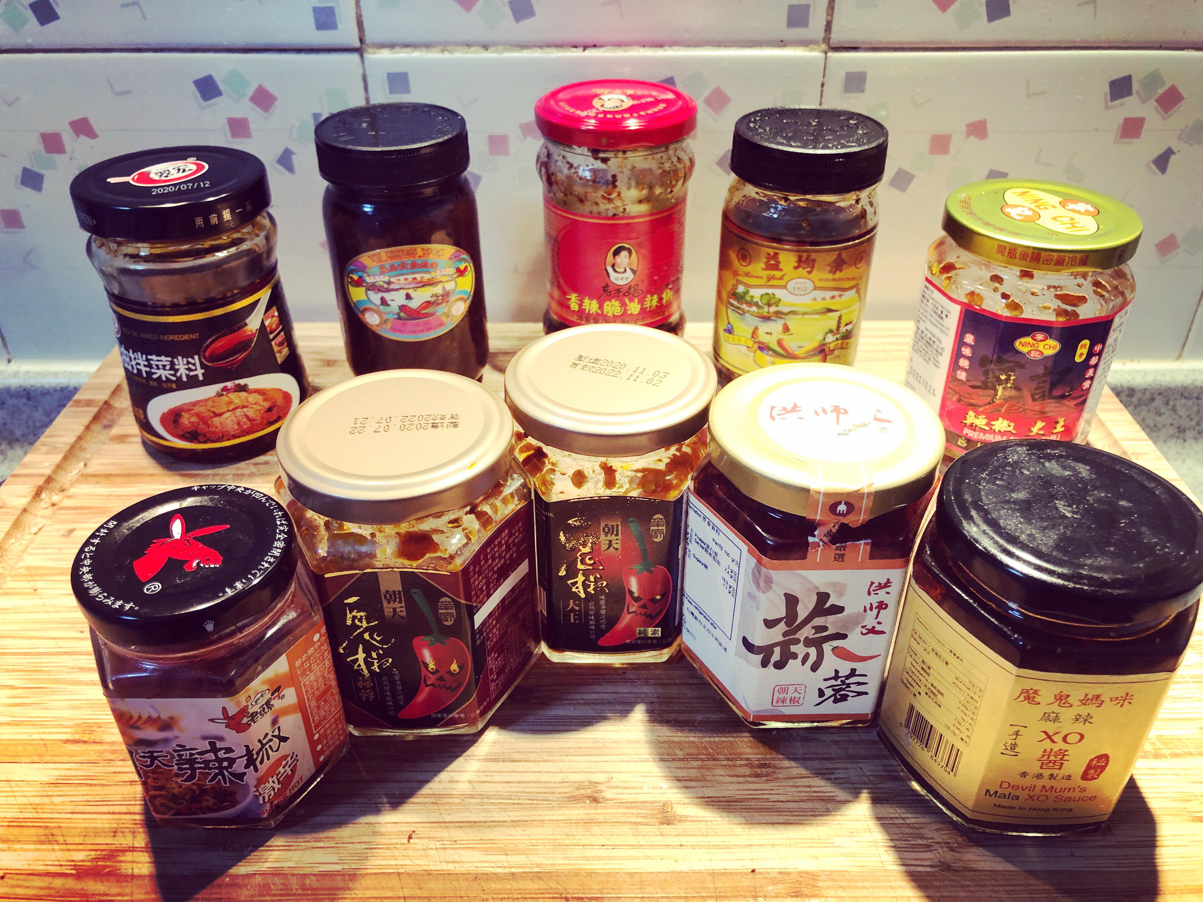My current Chilli oil collection.... some of which have to be ...