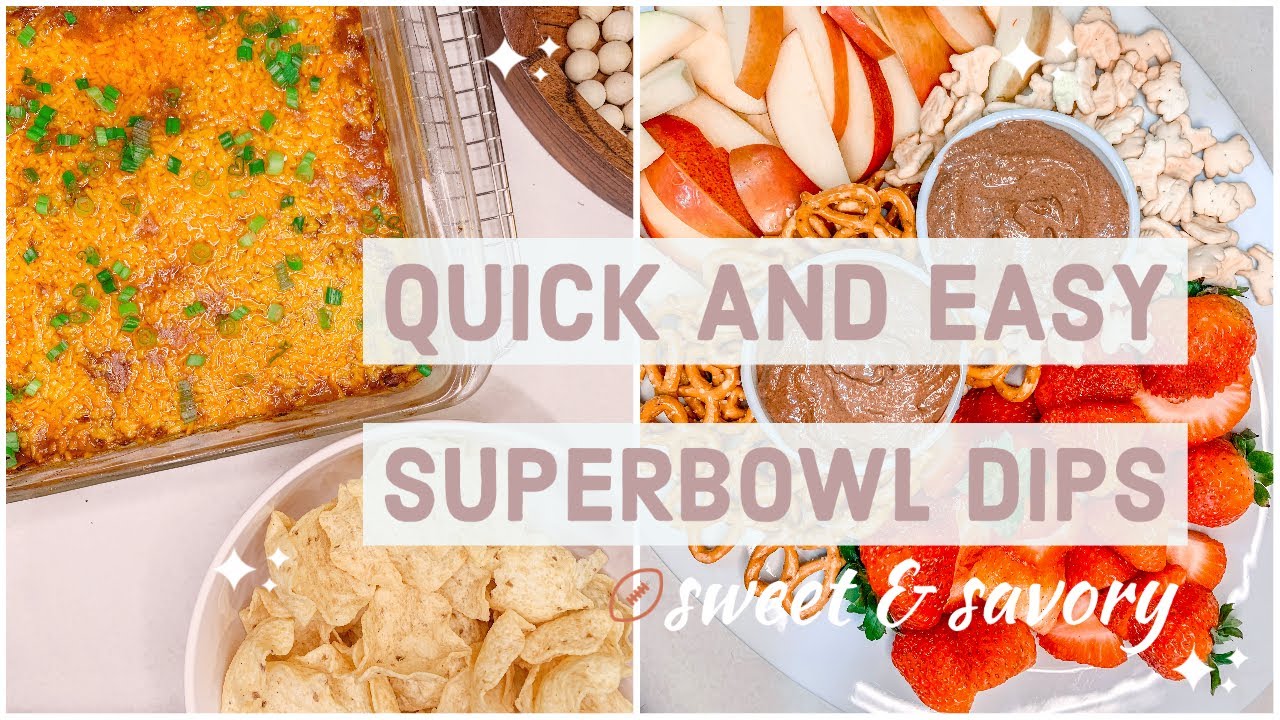 *NEW QUICK AND EASY SUPERBOWL DIPS \ CHILI CHEESE DIP & CHOCOLATE