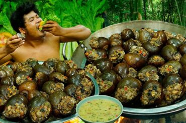 Snails And Pork Meat BBQ Recipe | Steamed Pork And Snails Meat With Green Chili Milk Sauce.