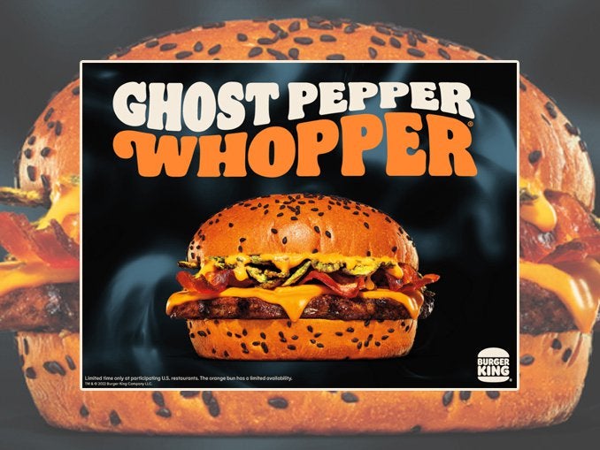 Burger King Launches New Ghost Pepper Whopper With Orange Bun